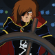 Harlock - the original badass anime pirate captain.